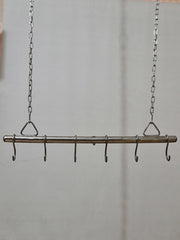 Adjustable rod for swing with leather sex sling