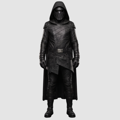 Kylo Ren Costume | Star Wars Cosplay Knight Cloak | Leather Belt, Combat Boots & Custom Cosplay Set | Star Wars Gifts | Star Wars Unlimited | Star Wars Christmas | Star Wars Shirt