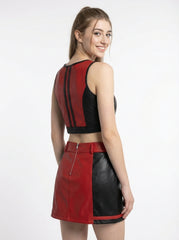 red cheerleader outfit women cosplay costume