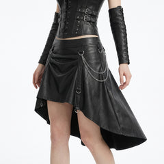 woman wearing corset two piece set gothic fashion