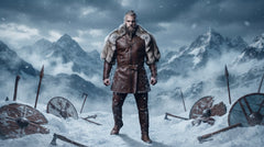 Men's Viking Leather Tunic | Viking Dress | Viking Costume | Viking Armor | Norse Warrior Outfit | Medieval Leather LARP Cosplay