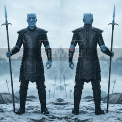 Handmade White Walker Leather Armor Suit - LARP Fantasy Armour Set - Medieval Gothic Warrior Armor - Rouge Night Commander Armour Costume