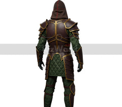 Regal Vanguard Assassin Leather Armor Suit - Medieval Knight Armour for Cosplay Costume - LARP Cosplay Samurai Armor - Leather Combat Suit