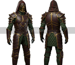 Regal Vanguard Assassin Leather Armor Suit - Medieval Knight Armour for Cosplay Costume - LARP Cosplay Samurai Armor - Leather Combat Suit