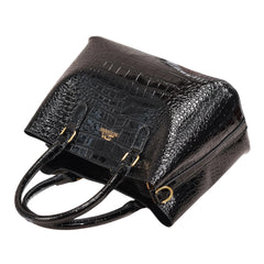 Women’s Crocodile Pattern Tote Handbag - Luxury Shoulder Bag with Top Handle, Large Capacity Work Purse