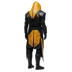 Black and Yellow Leather Assasin Armour - Unisex Leather Viking Armor Costume Gifts - Armor Kilt - Leather Medieval Cosplay Chest Armor