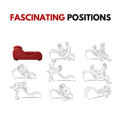 sex position illustrations on tantric chaise sex chair - sex sofa sex positions - rizwards leather