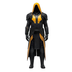 Black and Yellow Leather Assasin Armour - Unisex Leather Viking Armor Costume Gifts - Armor Kilt - Leather Medieval Cosplay Chest Armor