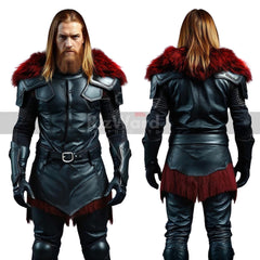 Medieval Rogue Warrior Leather Armor Set - Leather Knight Full Body Armor - Leather Viking LARP Armor Cosplay Costume - Chest Armor Kilt