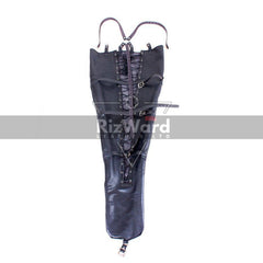 back view of mermaid leg binder