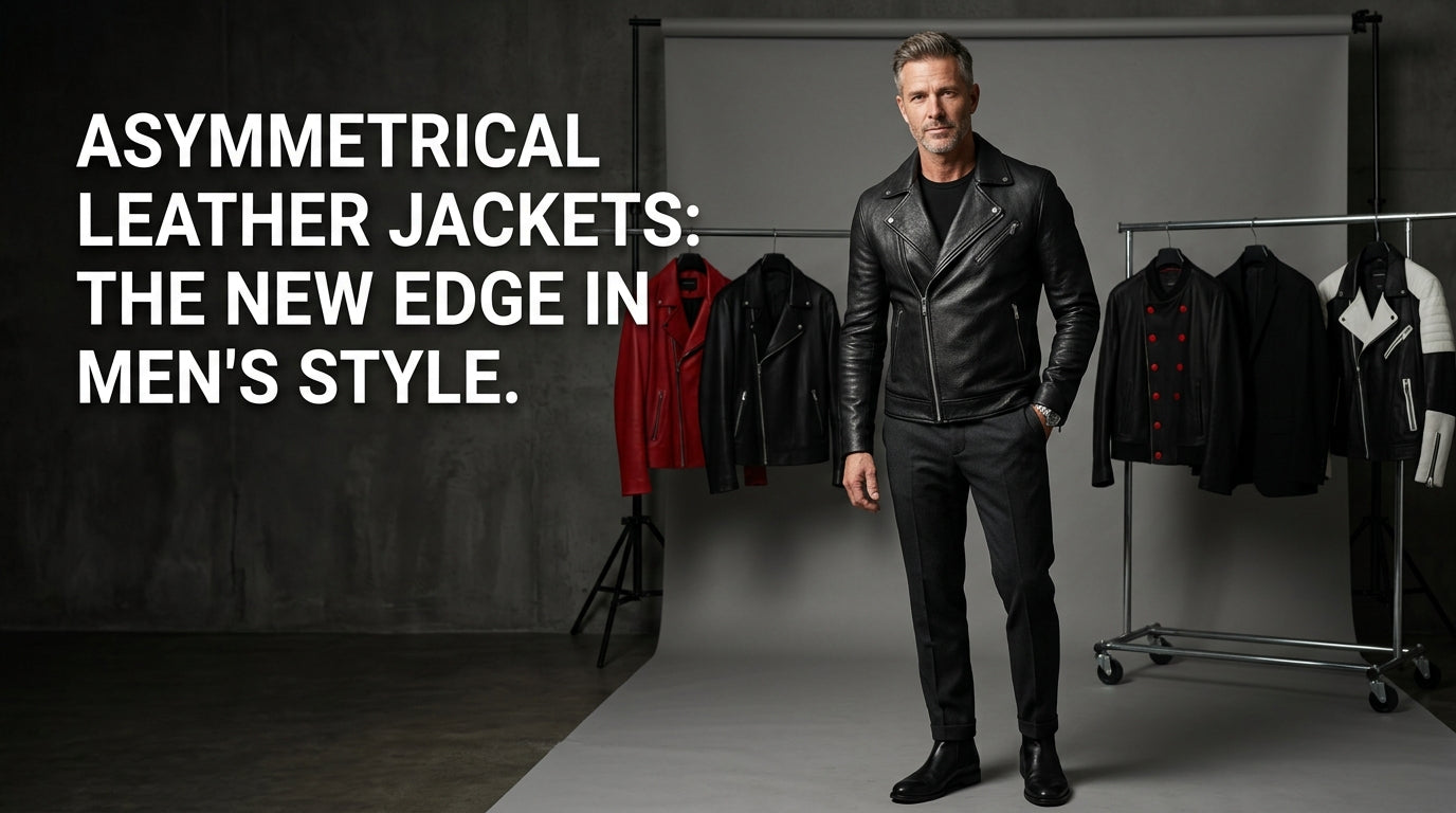 Asymmetrical Leather Jackets: The New Edge in Men’s Style