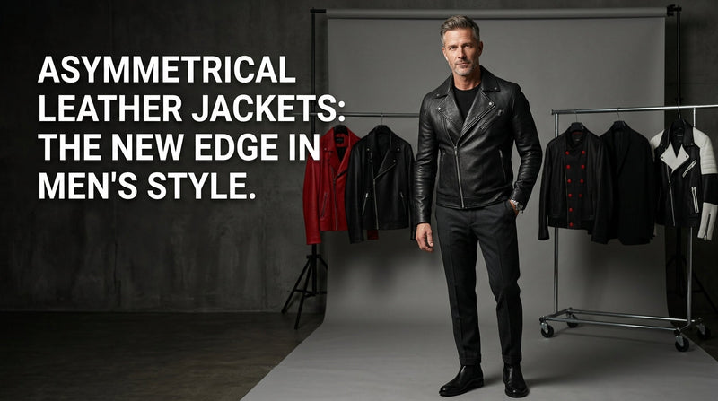 Asymmetrical Leather Jackets: The New Edge in Men’s Style