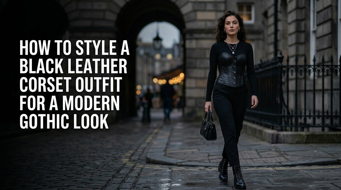 How to Style a Black Leather Corset Outfit for a Modern Gothic Look