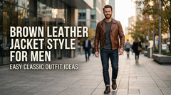 Brown Leather Jacket Style for Men: Easy Outfits That Feel Classic