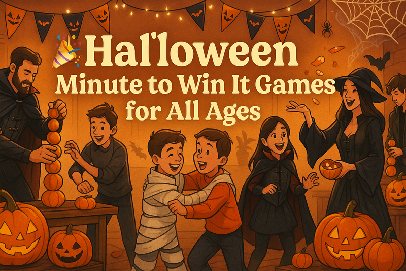 Halloween Minute to Win It Games for All Ages