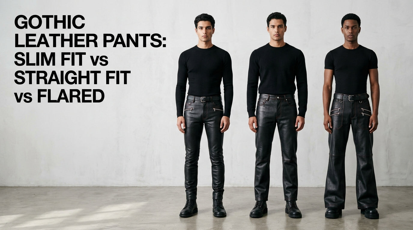 Gothic Leather Pants: Slim Fit vs Straight Fit vs Flared – Which Style Looks Best?