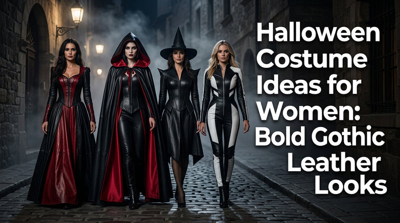 Halloween Costume Ideas for Women: Bold Gothic Leather Looks