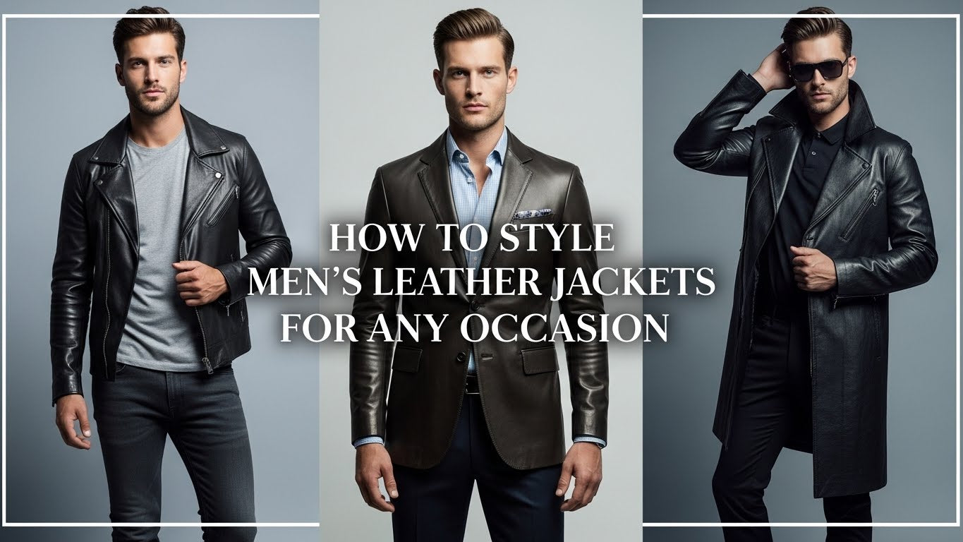 How to Style Men’s Leather Jackets for Any Occasion