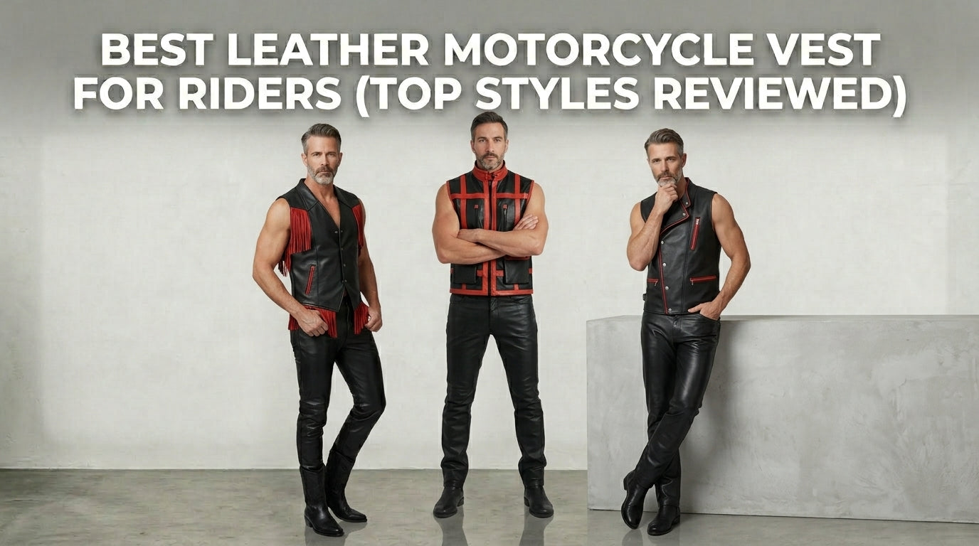 Best Leather Motorcycle Vest for Riders (Top Styles Reviewed)