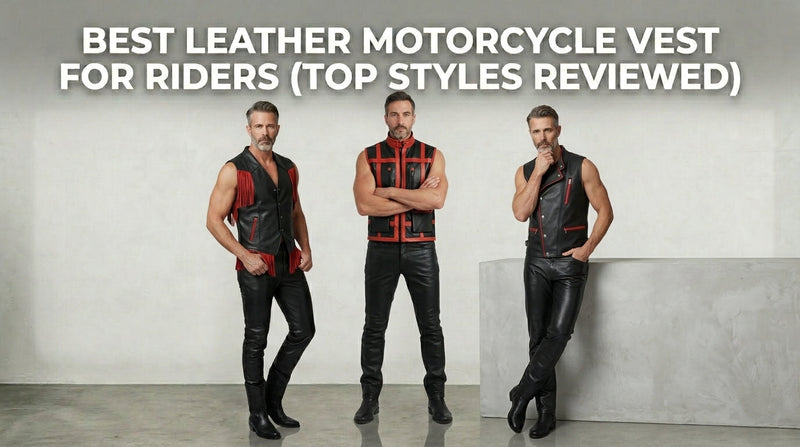 Best Leather Motorcycle Vest for Riders (Top Styles Reviewed)