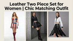 Leather Two Piece Set for Women | Chic Matching Outfit