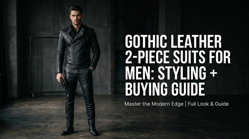 Gothic Leather 2-Piece Suits for Men: Styling + Buying Guide