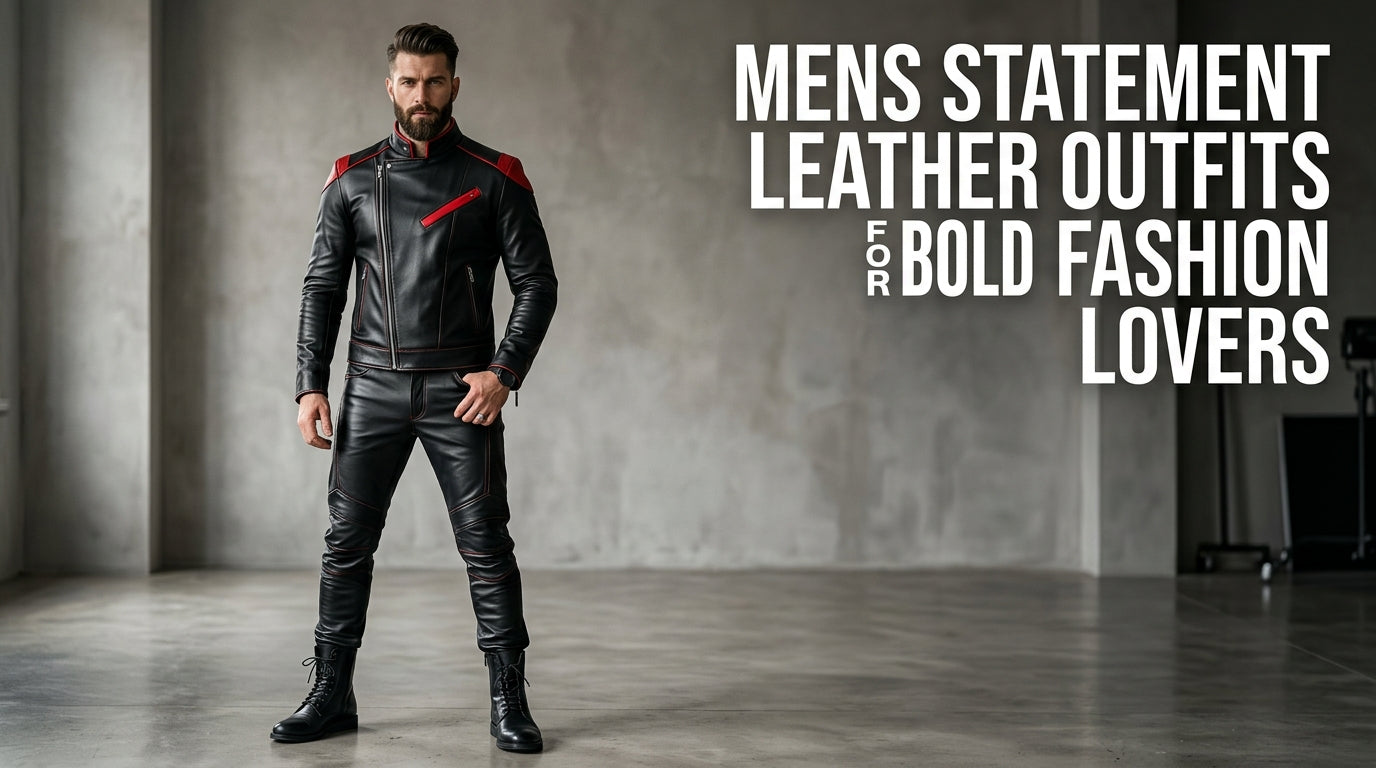 Mens Statement Leather Outfits for Bold Fashion Lovers