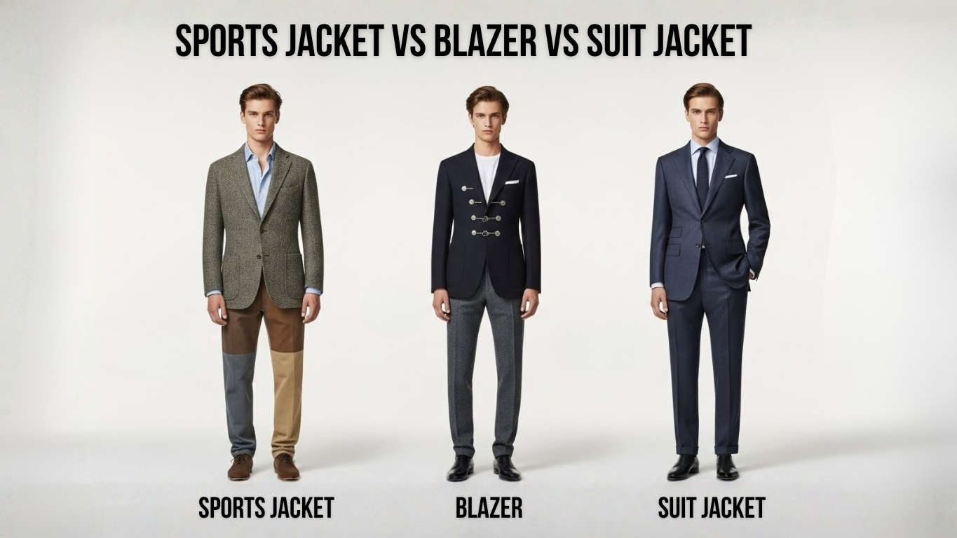 Blazer vs Suit Jacket vs Sports Jacket: Style Differences Explained