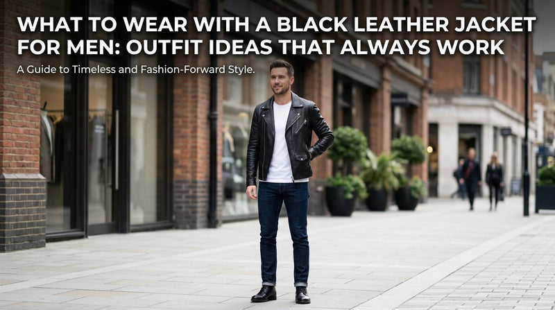 What to Wear with a Black Leather Jacket for Men: Outfit Ideas That Always Work