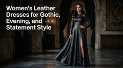 Women’s Leather Dresses for Gothic, Evening, and Statement Style