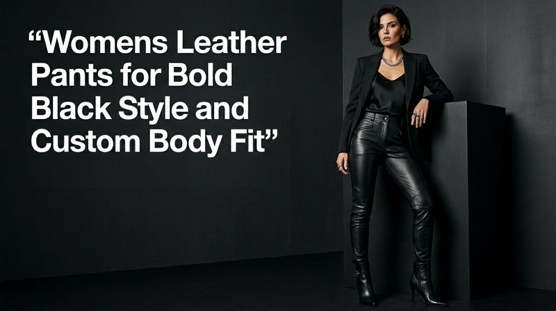 Womens Leather Pants for Bold Black Style and Custom Body Fit