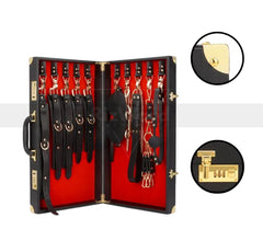 Exclusive Leather Bondage Restraints Set - Bondage Storage Box
