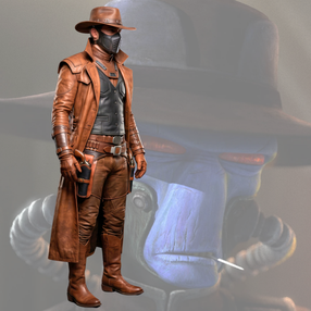 Cad Bane Cosplay Costume | Star Wars Leather Trench Coat | Leather Vest, Leather Hat & Leather Gloves | Halloween Costume