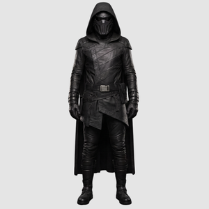 Kylo Ren Costume | Star Wars Cosplay Knight Cloak | Leather Belt, Combat Boots & Custom Cosplay Set | Star Wars Gifts | Star Wars Unlimited | Star Wars Christmas | Star Wars Shirt
