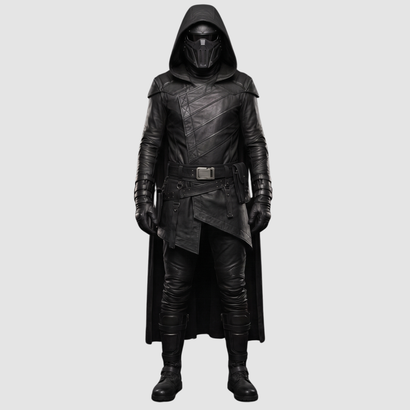 Kylo Ren Costume | Star Wars Cosplay Knight Cloak | Leather Belt, Combat Boots & Custom Cosplay Set | Star Wars Gifts | Star Wars Unlimited | Star Wars Christmas | Star Wars Shirt