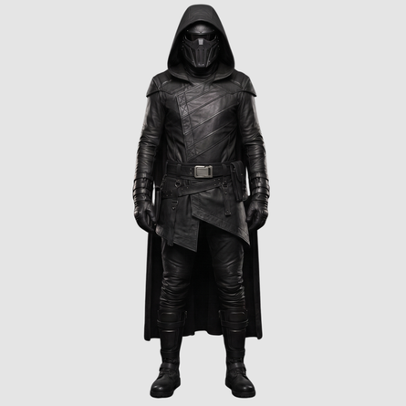 Kylo Ren Costume | Star Wars Cosplay Knight Cloak | Leather Belt, Combat Boots & Custom Cosplay Set | Star Wars Gifts | Star Wars Unlimited | Star Wars Christmas | Star Wars Shirt