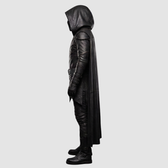 Kylo Ren Costume | Star Wars Cosplay Knight Cloak | Leather Belt, Combat Boots & Custom Cosplay Set | Star Wars Gifts | Star Wars Unlimited | Star Wars Christmas | Star Wars Shirt
