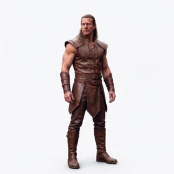 Men's Viking Warrior Costume | Genuine Leather Medieval Armor | LARP Renaissance Wear