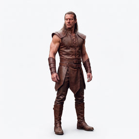 Men's Viking Warrior Costume | Genuine Leather Medieval Armor | LARP Renaissance Wear