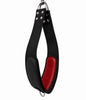 Black and Red Leather Sex Swing & Sling | Padded Sex Furniture for Couples | Hanging Ceiling Swing with Rod