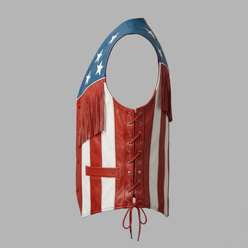 American flag leather outfit for men