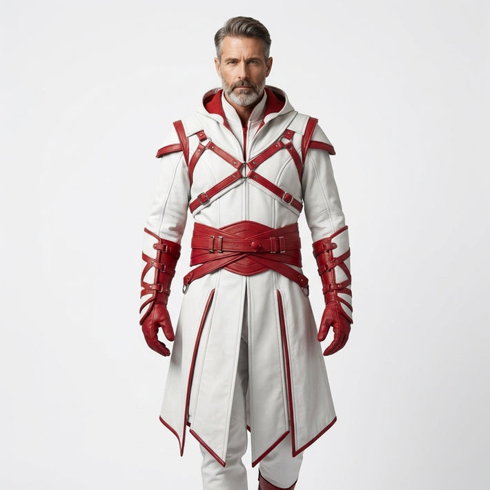 Assassin Creed inspired leather costume for men