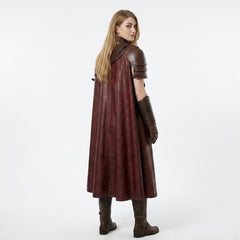 Medieval LARP Hooded Cloak Costume | Knight Armor  | Ren faire Outfits for Women |  Knight Cosplay Armor