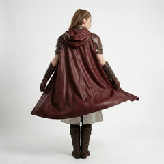 Medieval LARP Hooded Cloak Costume | Knight Armor  | Ren faire Outfits for Women |  Knight Cosplay Armor