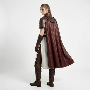 Medieval LARP Hooded Cloak Costume | Knight Armor  | Ren faire Outfits for Women |  Knight Cosplay Armor