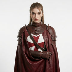 Medieval LARP Hooded Cloak Costume | Knight Armor  | Ren faire Outfits for Women |  Knight Cosplay Armor