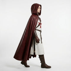 Medieval LARP Hooded Cloak Costume | Knight Armor  | Ren faire Outfits for Women |  Knight Cosplay Armor