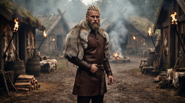 Men's Viking Leather Tunic | Viking Dress | Viking Costume | Viking Armor | Norse Warrior Outfit | Medieval Leather LARP Cosplay