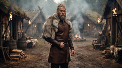 Men's Viking Leather Tunic | Viking Dress | Viking Costume | Viking Armor | Norse Warrior Outfit | Medieval Leather LARP Cosplay