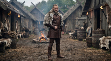 Men's Viking Leather Tunic | Viking Dress | Viking Costume | Viking Armor | Norse Warrior Outfit | Medieval Leather LARP Cosplay